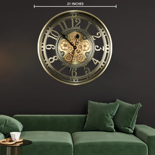 Antique Brass Wall Clock
