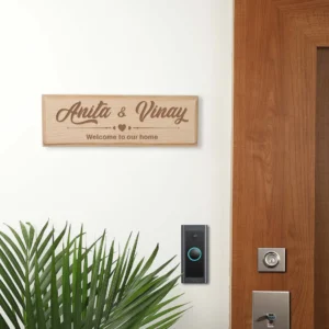 Elegant Wooden Name Plate