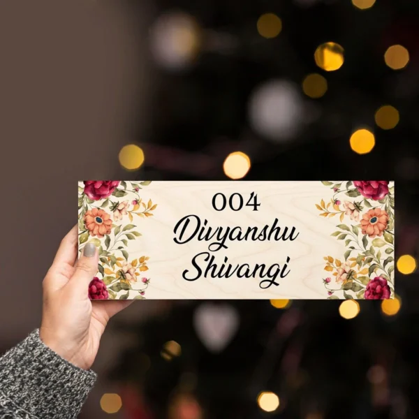 Floral Designer Name Plate