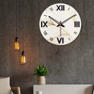 Rustic Wooden Wall Clock