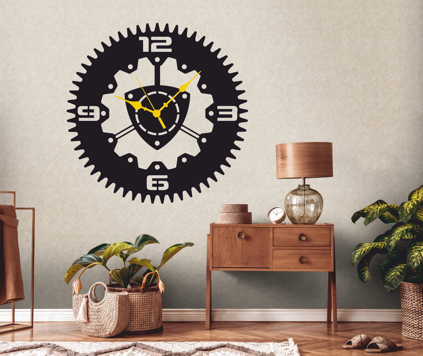 Steampunk Gear Wall Clock