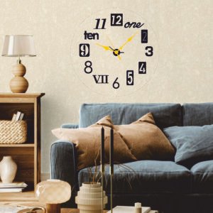 Playful Numerals Wall Clock
