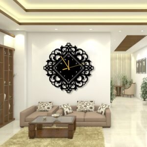 The Ornate Heart Scroll Clock